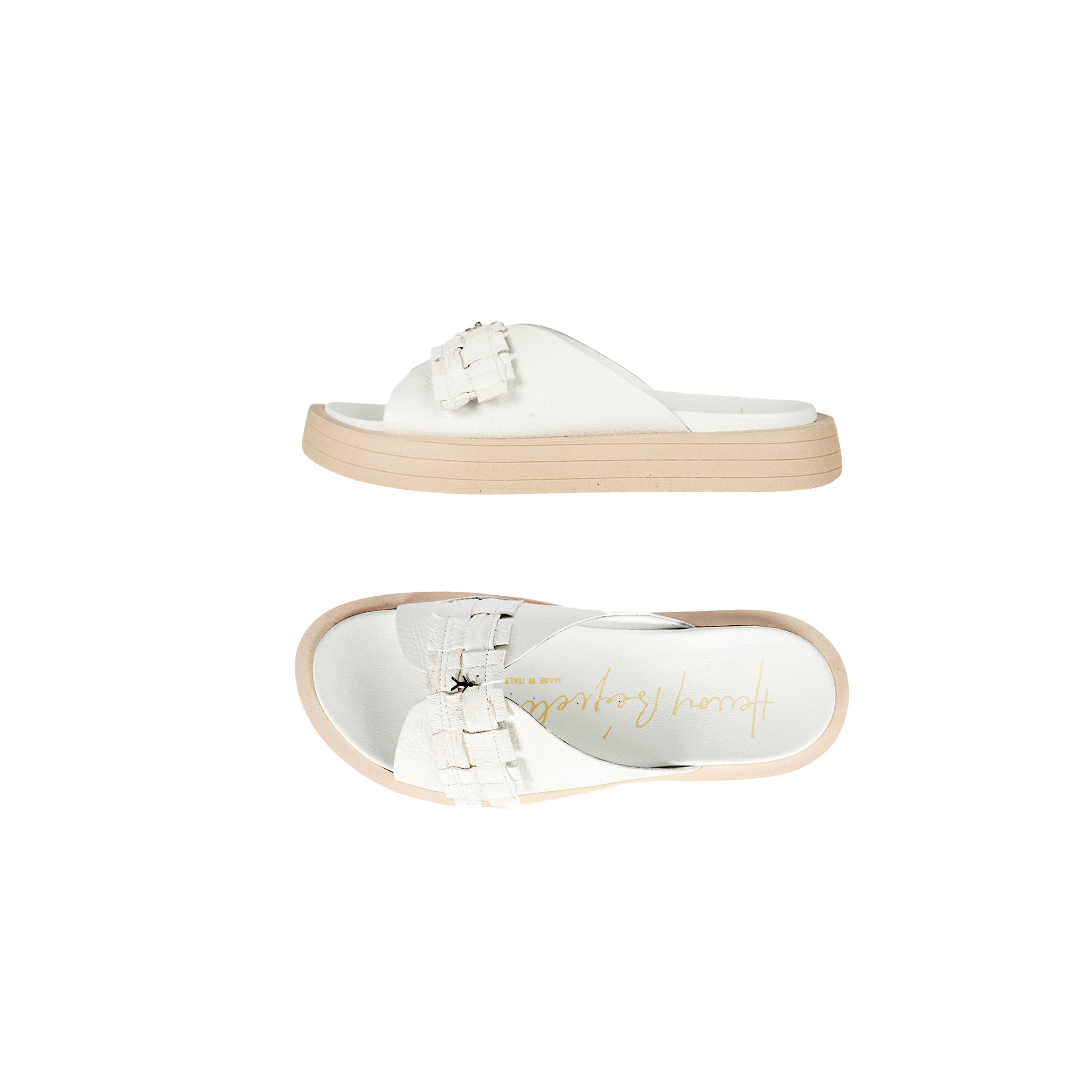 Slipper Intreccio Cesta White