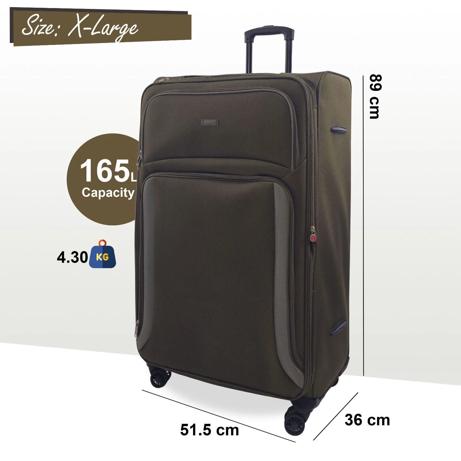 Soft Shell Suitcase Luggage Set Travel Light Carry On Cabin Bag