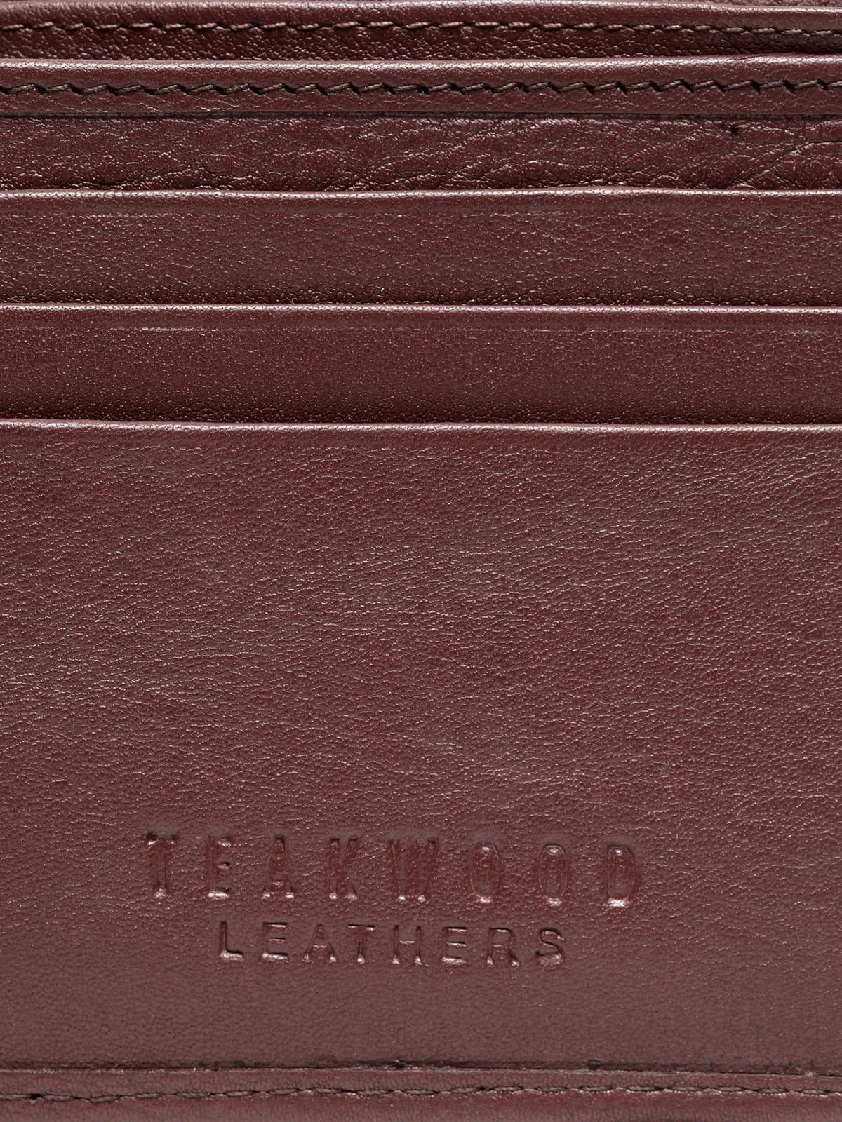 Teakwood Genuine Leather Wallets - Maroon