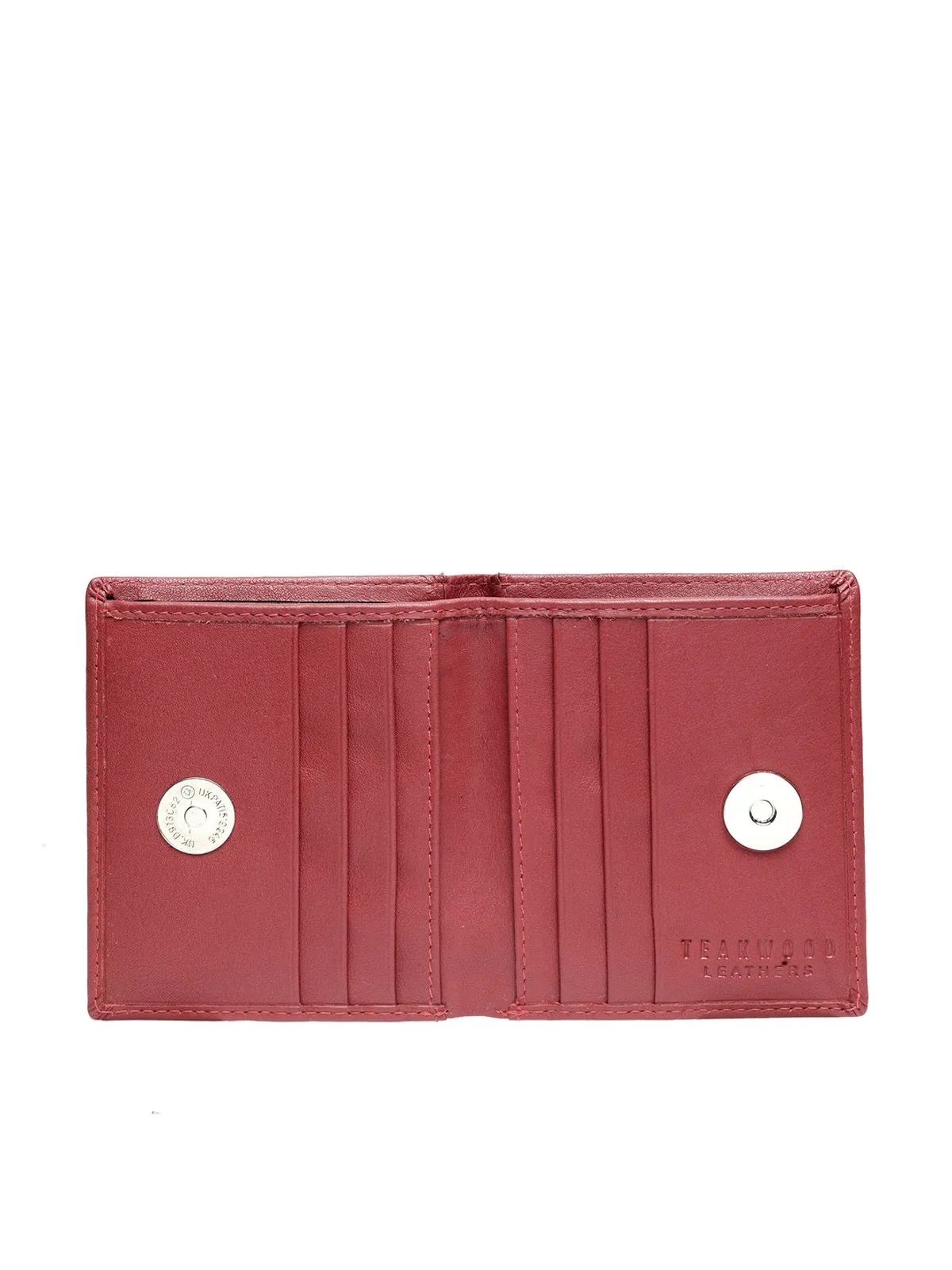 Teakwood Genuine Leather Wallets - Red