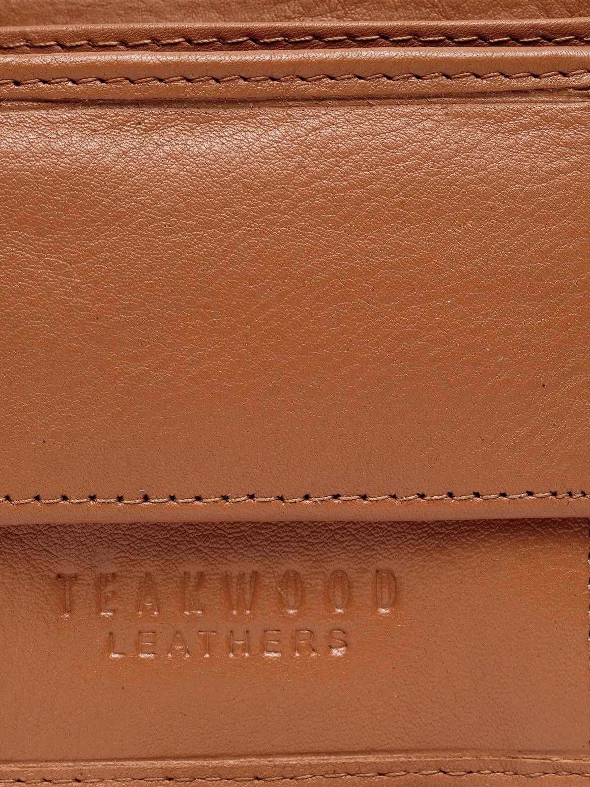 Teakwood Genuine Leather Wallets - Tan