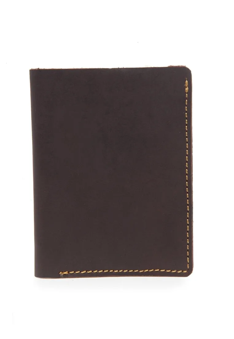 Teakwood Men Genuine Leather Brown Bi fold Wallets