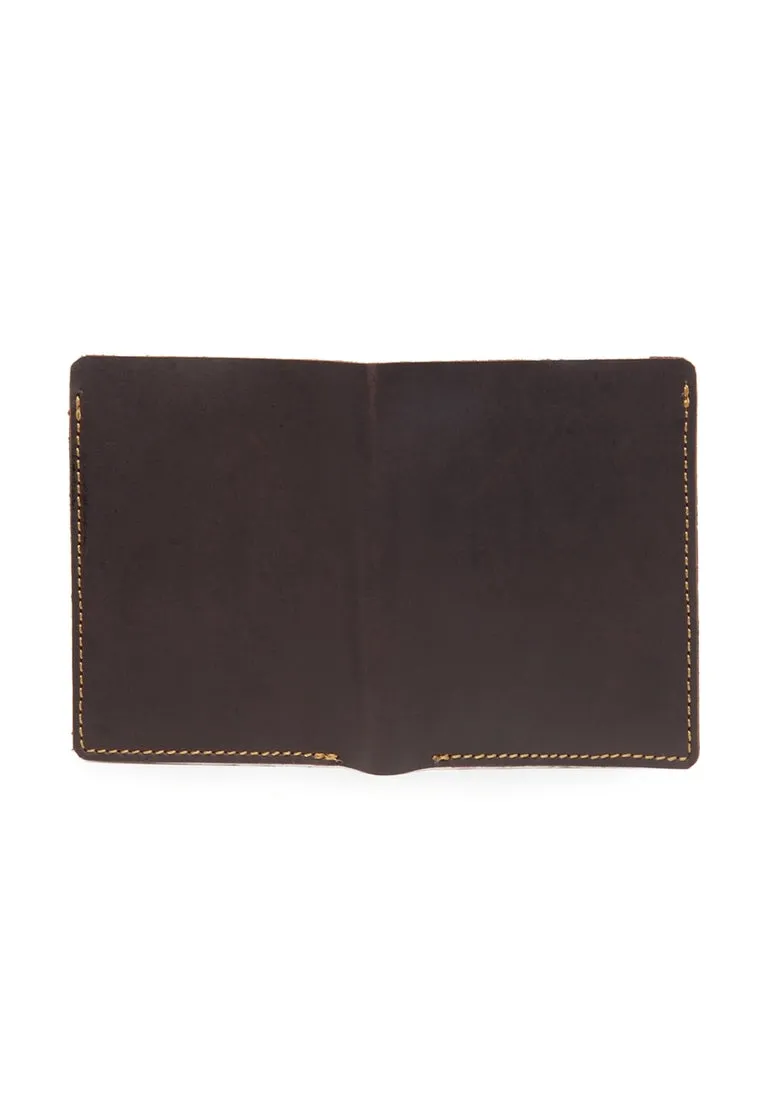 Teakwood Men Genuine Leather Brown Bi fold Wallets