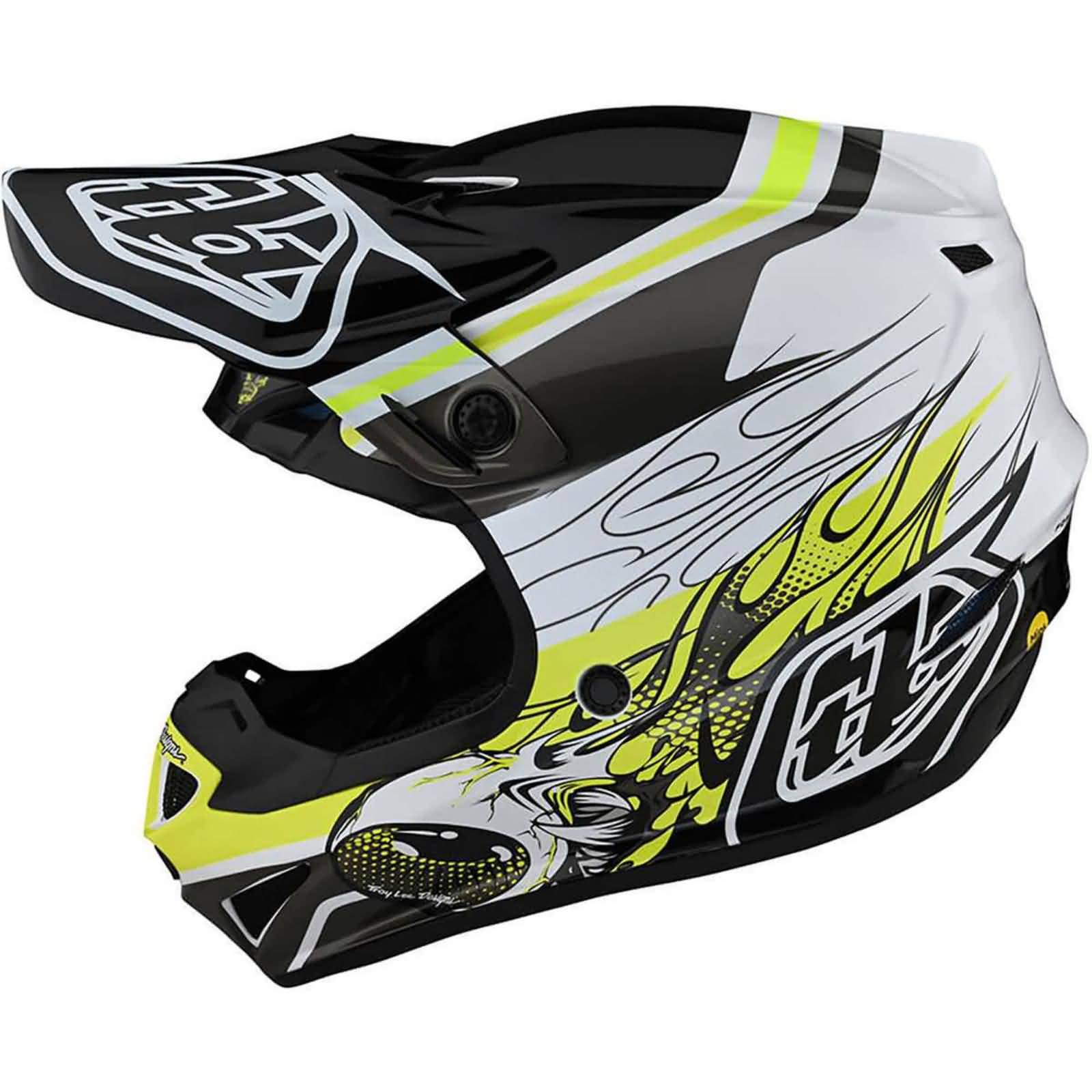 Troy Lee Designs SE4 Polyacrylite Skooly MIPS Adult Off-Road Helmets (Brand New)