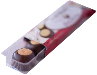 Two 3-Pack's Wrapped Bars of Buckeyes Chocolate Candy Treats