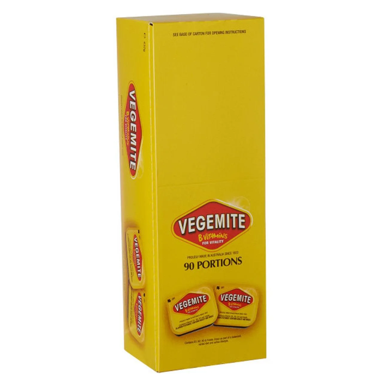 Vegemite Single Serve Portions Spread 4.8g 90 Pack Carton Bulk Box