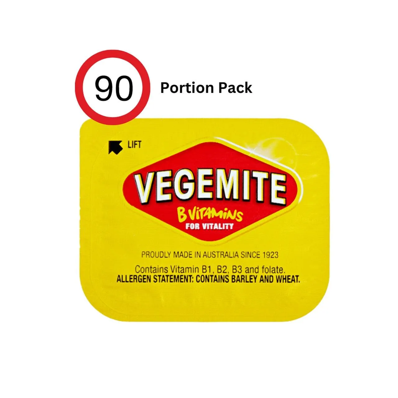 Vegemite Single Serve Portions Spread 4.8g 90 Pack Carton Bulk Box