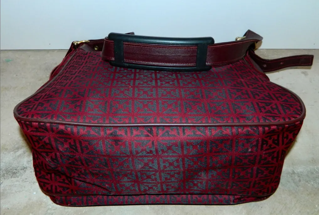 vintage 1970s valise Hardy Amies overnight bag carry-on luggage