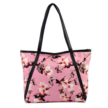 Women PU Leather Bags Flower Print Shoulder Bag Luxury Handbag Messenger Bags For Ladies Casual Tote Bolsas